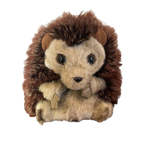 Hedgehog Puppet Hand Puppet Plush Turns Inside Out To Ball Realistic - Picture 1 of 11